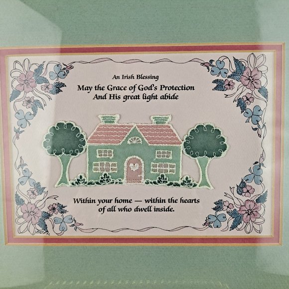 Irish Blessing Matted and Framed - Picture 3 of 6